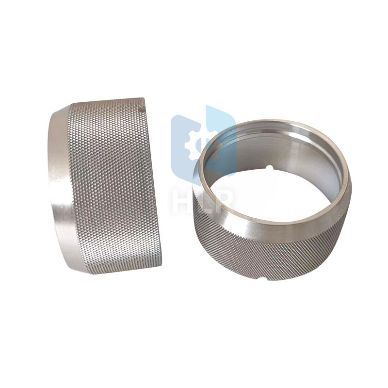 CNC Torna Alüminium Knurling Qolu